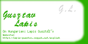 gusztav lapis business card